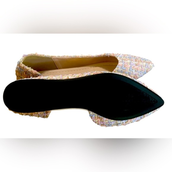 Women's Multicolor Tweed Flats - Picture 5 of 5